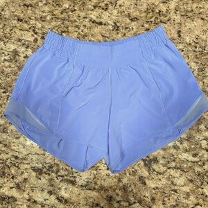 Lululemon Hotty Hot Low-Rise
Lined Short 4" Size 6 Lilac Color